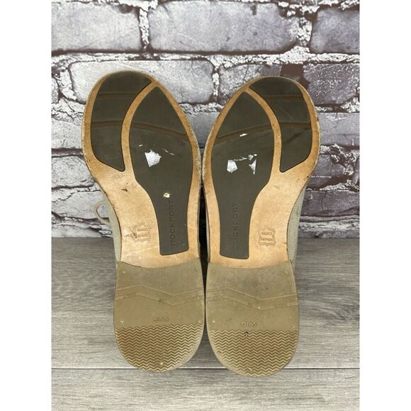 Rockport Adiprene Light Taupe Leather Cap Toe Oxfords Lace Shoes Men Sz 8.5M  US - Picture 11 of 16